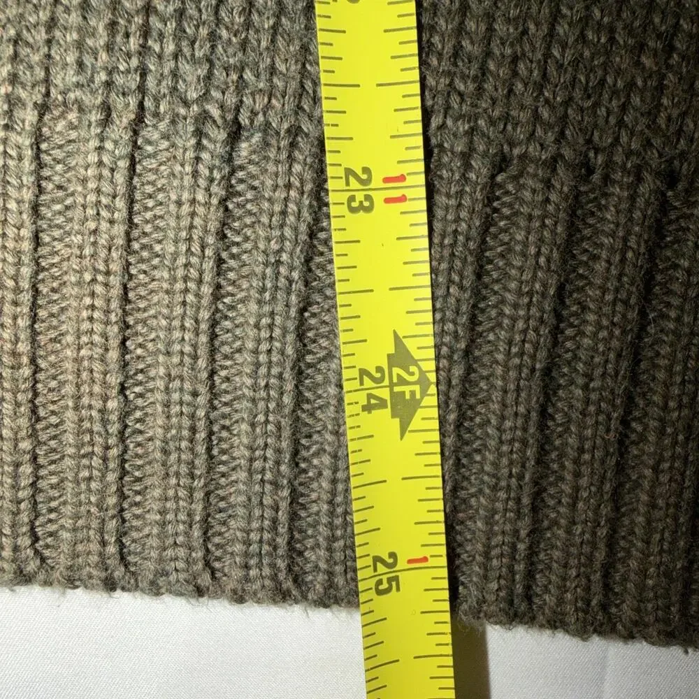 VTG Polo Ralph Lauren Knit Ribbed Pullover Sweater Mens XXL Cotton Olive Green - Picture 5 of 8